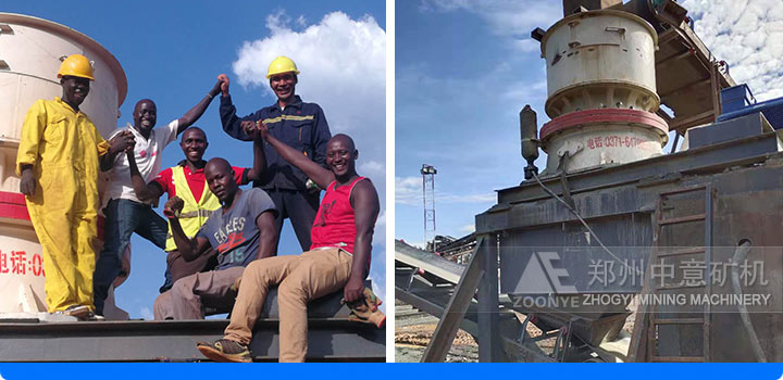 國外大型花崗巖碎石生產線