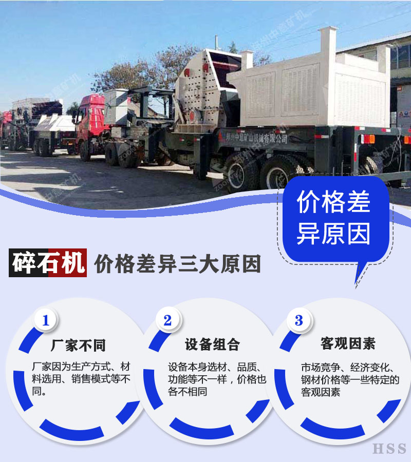 碎石機價格差異