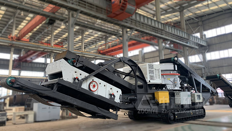 以圓錐破為主機的履帶式移動破碎篩分站