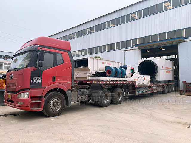 山西時產(chǎn)300噸建筑垃圾固定式全套處理設(shè)備整裝出行