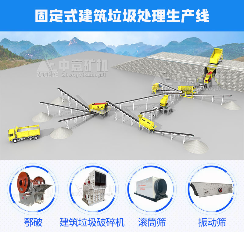 固定式建筑垃圾處理設(shè)備配置