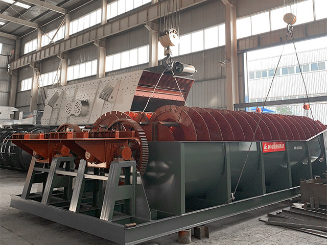 大型雙螺旋洗砂機發(fā)貨江蘇南通石料廠