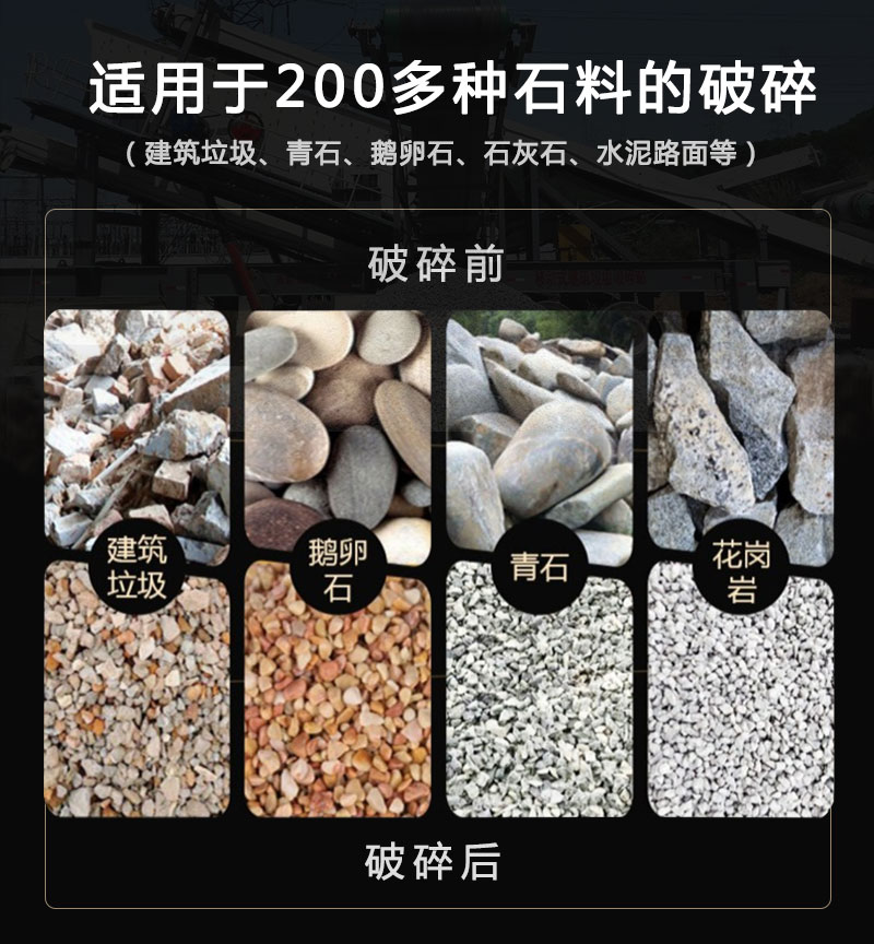 適合破碎多種物料