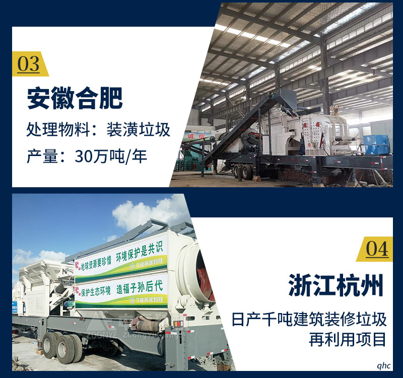 移動(dòng)式建筑垃圾破碎站項(xiàng)目案例