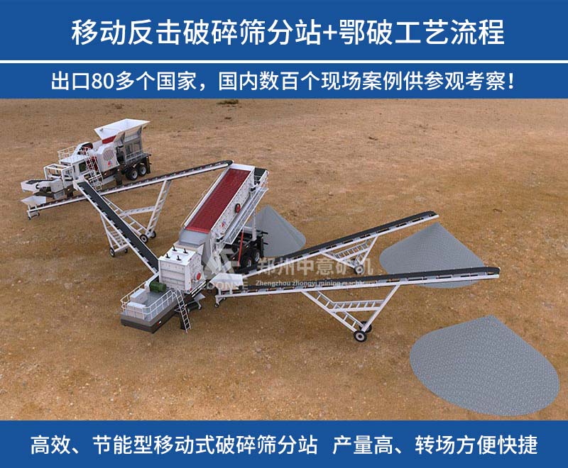 移動(dòng)式制砂生產(chǎn)線工藝方案