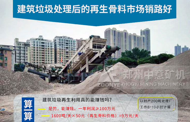 建筑垃圾利潤分析