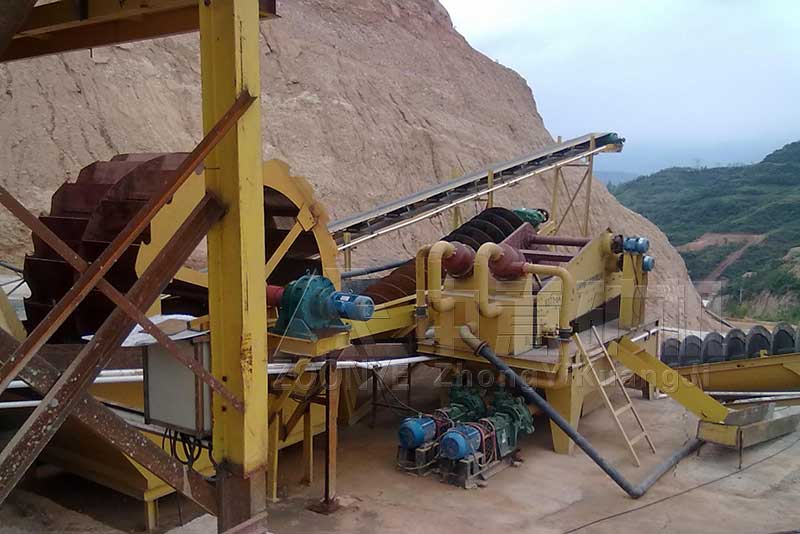 日產100方打沙生產線配置方案